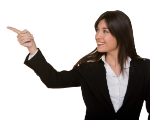Woman Pointing to All inclusive Subscriptions for Legal forms